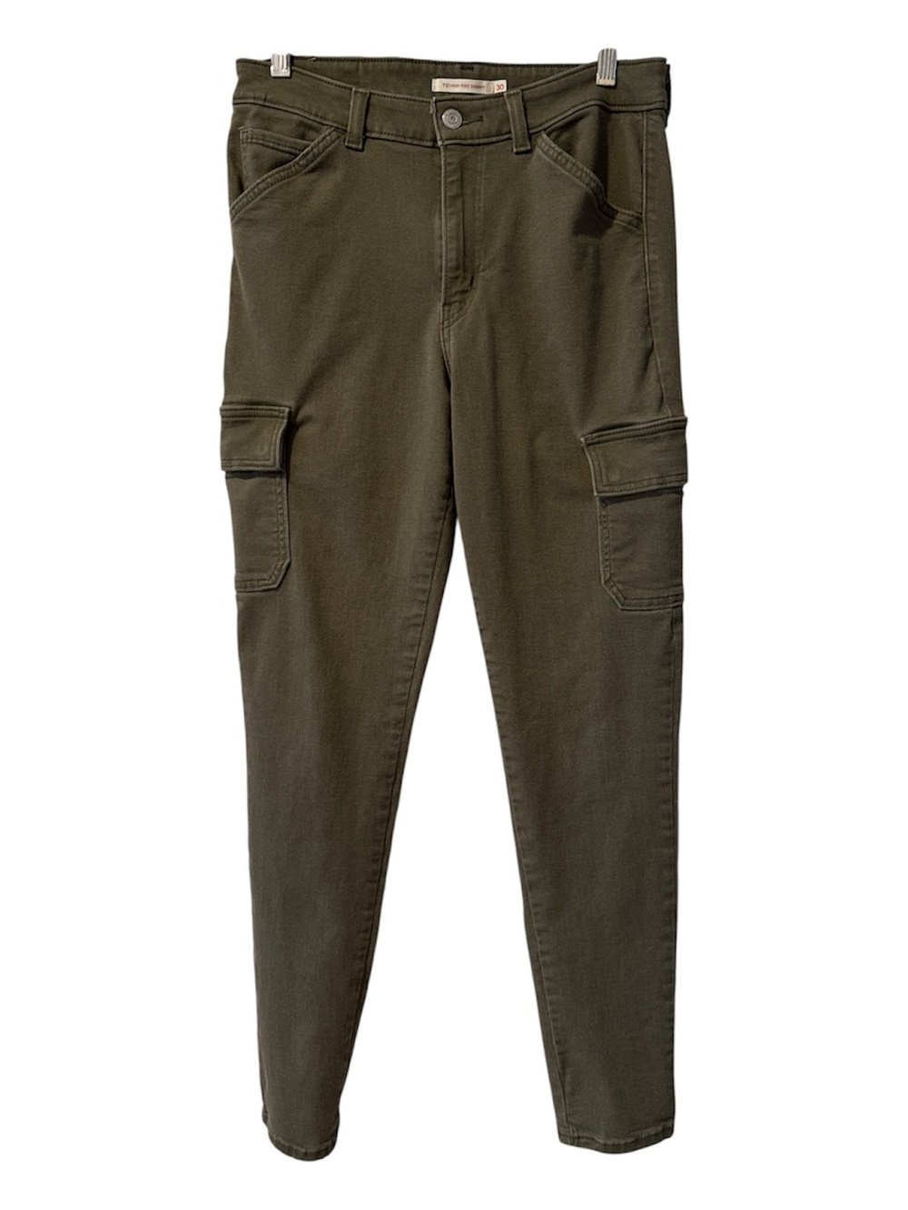 Levi Women’s 721 High Rise Skinny Olive Cargo Pants